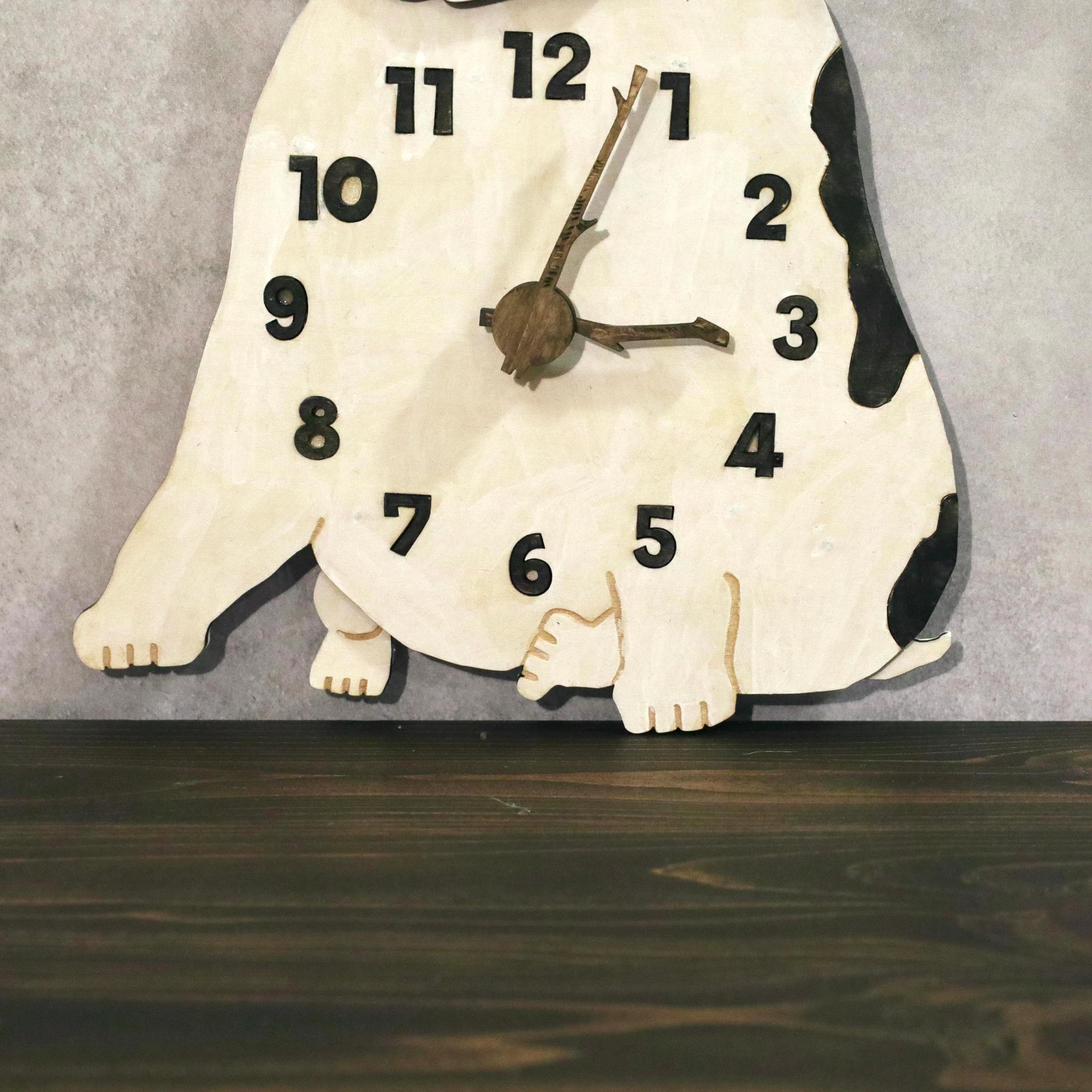 何もしないフレンチブルドッグの時計｜ただそこにいる4匹たち 時計 木製 掛け時計 | 18枚目