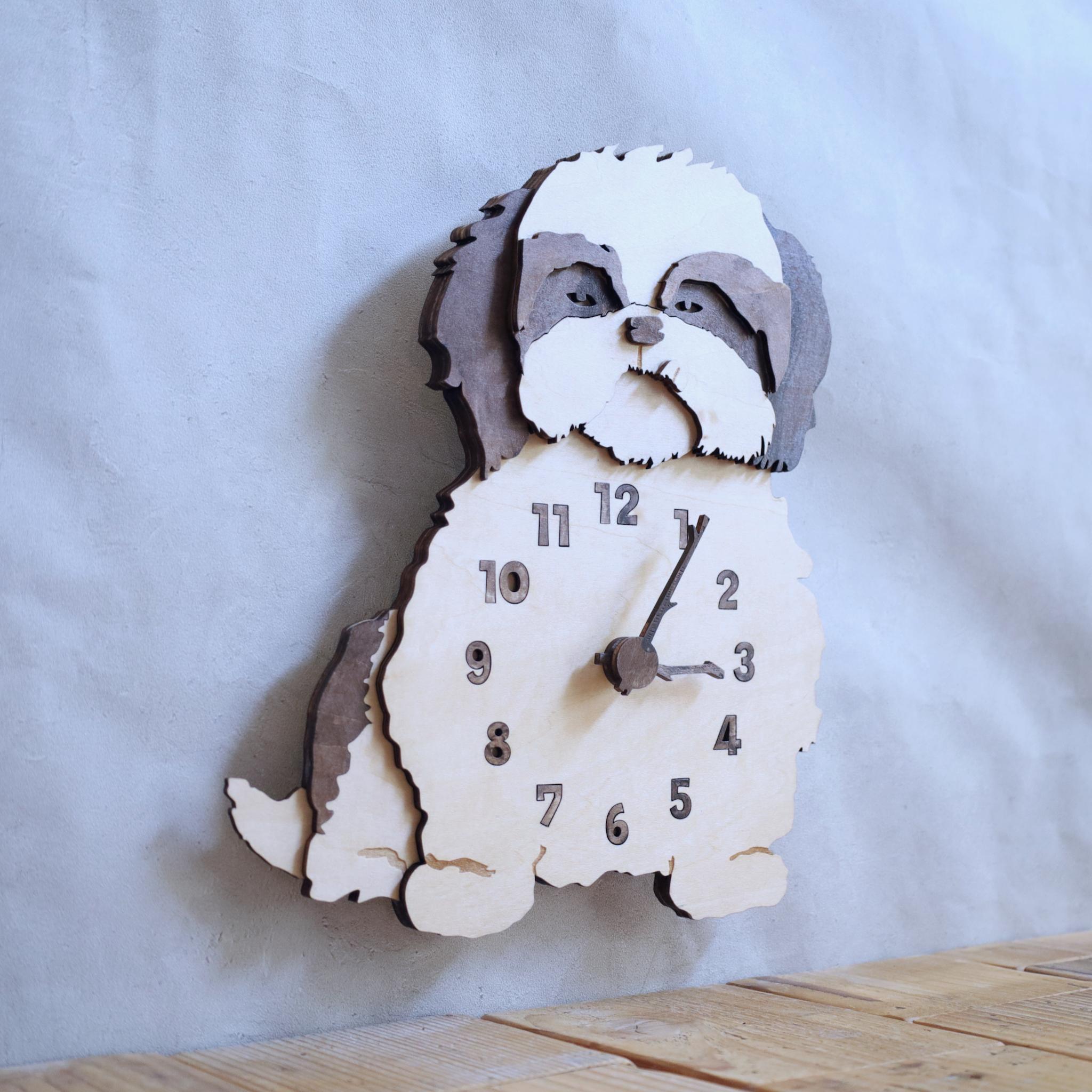 ちょいワルなシーズ レギュラーサイズ 時計 木製 掛け時計 | 2枚目